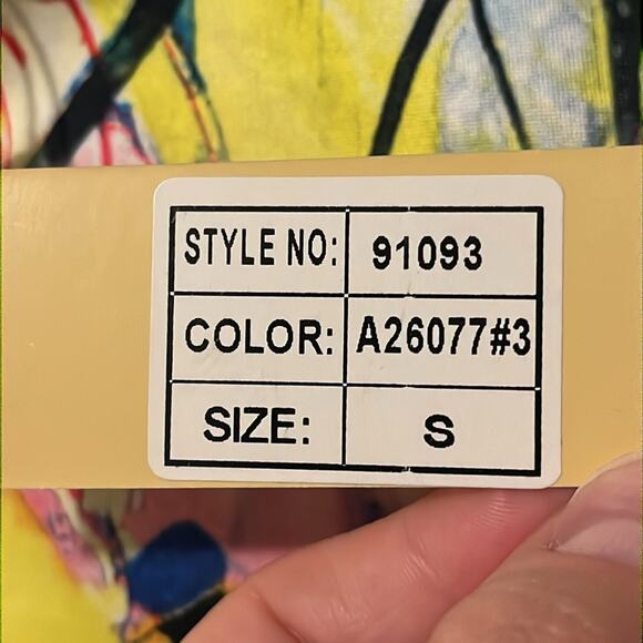 Catwalk Studio Short Sleeve Abstract Print Bodycon Dress, NWT - Picture 10 of 12